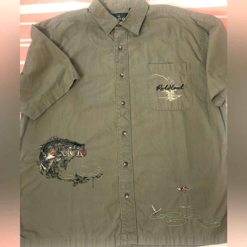 Redhead Bass Embroidered Shirt